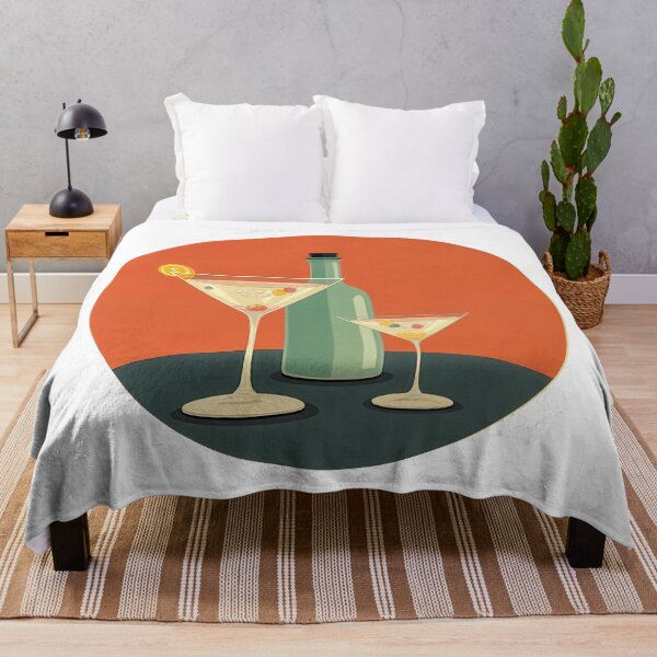 Item preview, Retro Cocktail Vibes: Martini Elegance in Bold Color designed and sold by ForeverPrintsOK.
