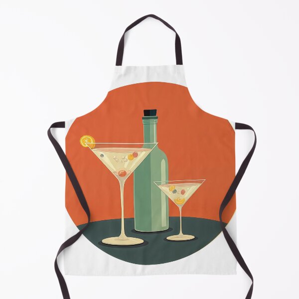 Item preview, Retro Cocktail Vibes: Martini Elegance in Bold Color designed and sold by ForeverPrintsOK.