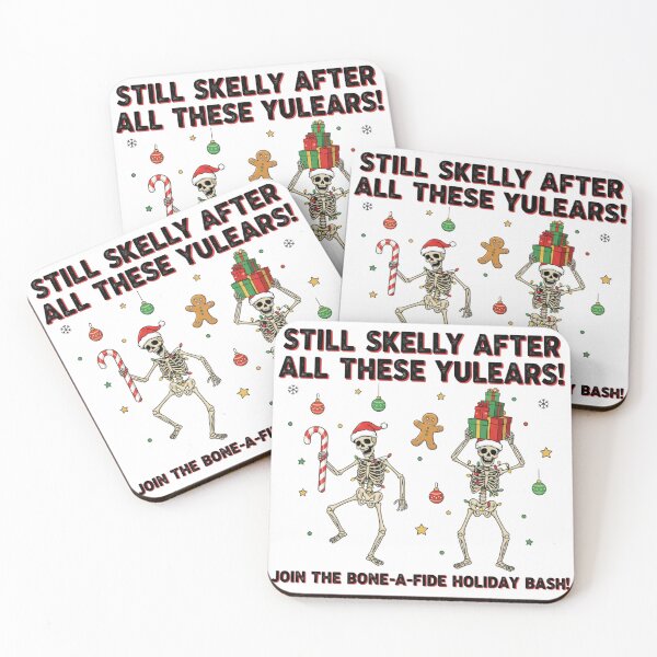 Item preview, Dead Inside But Jolly AF - Funny Christmas Skeletons Party designed and sold by designwiss.