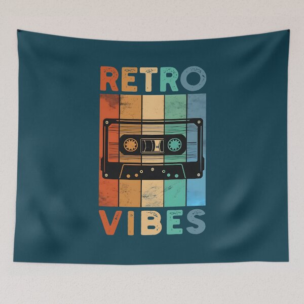 Item preview, Retro Vibes Colorful Tape Nostalgia designed and sold by NosandEdgy.