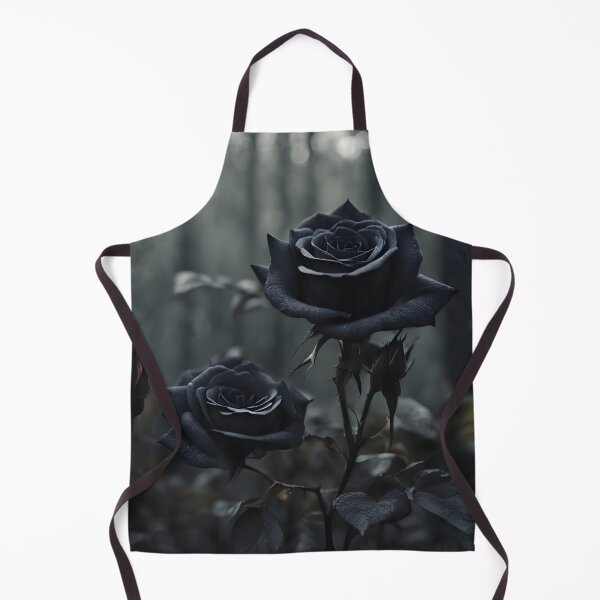 Item preview, Midnight Bloom – Elegant Black Roses Art Print designed and sold by PawPrintedArt.
