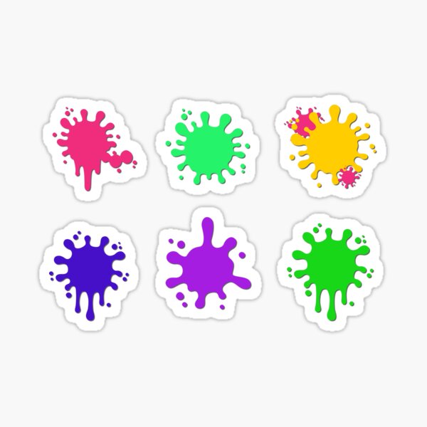 Splatoon ink Sticker