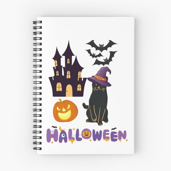 Item preview, Witch Cat and Haunted House Halloween Design designed and sold by Mayahoney15.