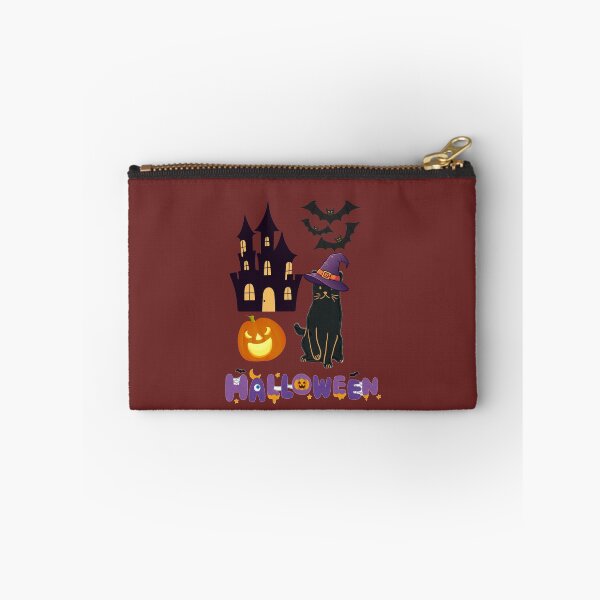 Item preview, Witch Cat and Haunted House Halloween Design designed and sold by Mayahoney15.
