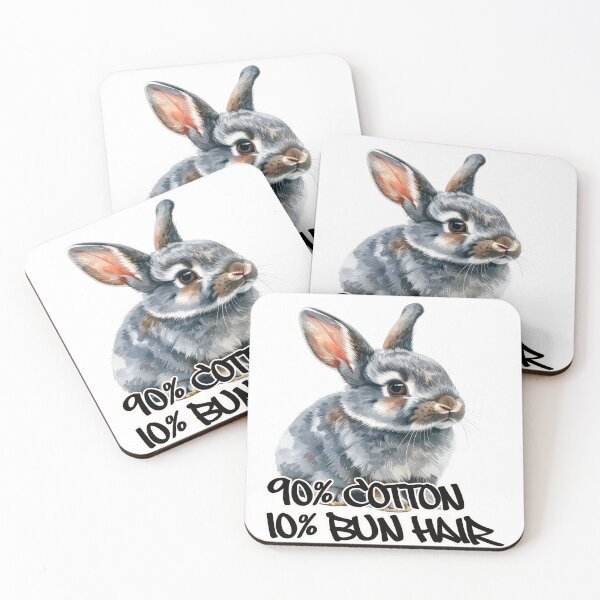 Item preview, Small grey rabbit, 90% cotton, 10% bun hair designed and sold by LiskoDesign.