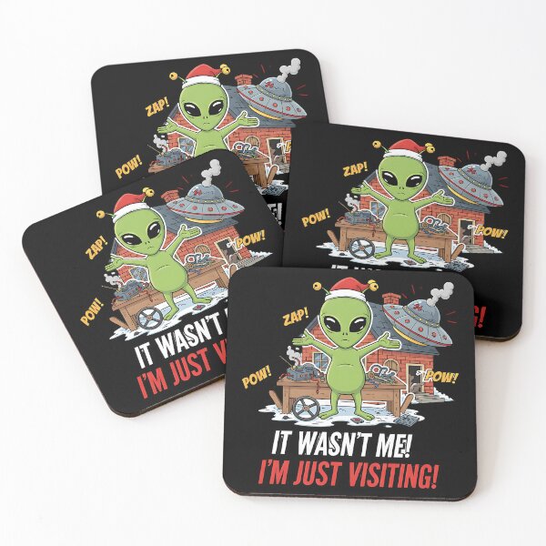 Item preview, Alien Visitor Causing Holiday Chaos designed and sold by Silent Watch Threads..