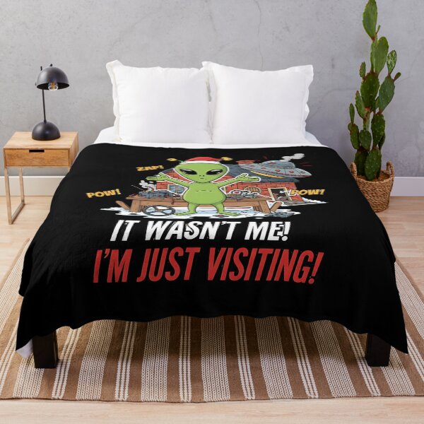 Item preview, Alien Visitor Causing Holiday Chaos designed and sold by Silent Watch Threads..