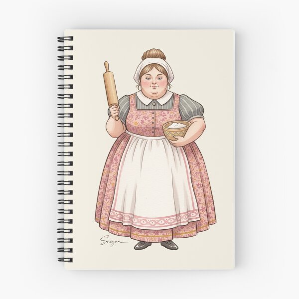 Item preview, Master of the Kitchen: Lady with Rolling Pin and Flour designed and sold by Pasteltone.