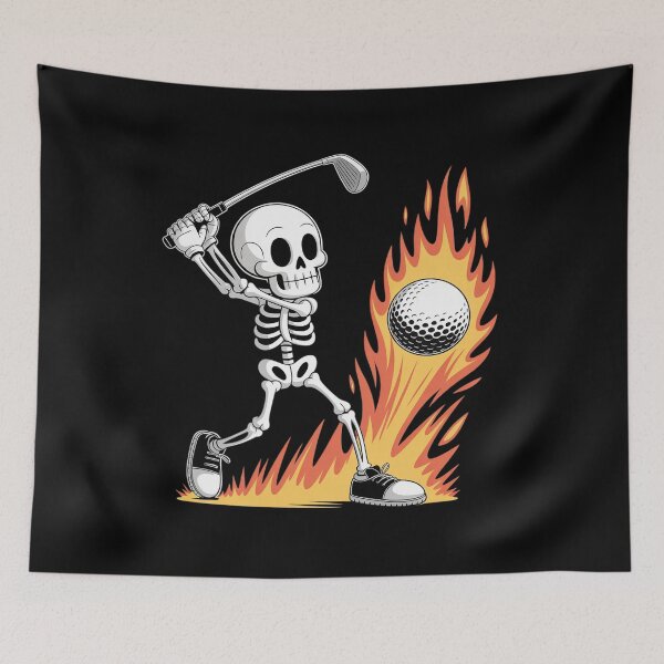 Item preview, Skeleton Golf Halloween costume Golfing Sports Golfer  designed and sold by lilLilaBatArt.