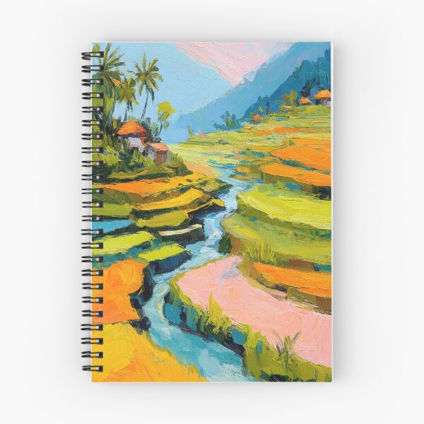 Item preview, Impressionist terraced landscape designed and sold by ArtHouseNiklas.