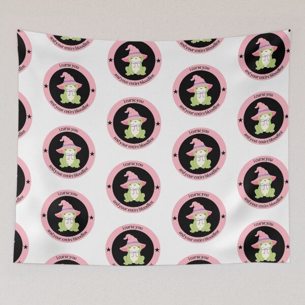 Item preview, I Curse Your Bloodline - Witch Frog designed and sold by LoveQuoter.