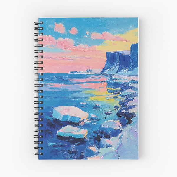 Item preview, Icy coast at sunset designed and sold by ArtHouseNiklas.