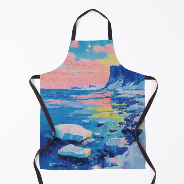 Item preview, Icy coast at sunset designed and sold by ArtHouseNiklas.