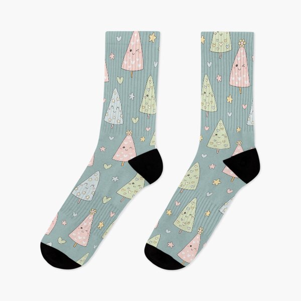 Item preview, Kawaii Christmas Tree Pattern  designed and sold by Julza Art.