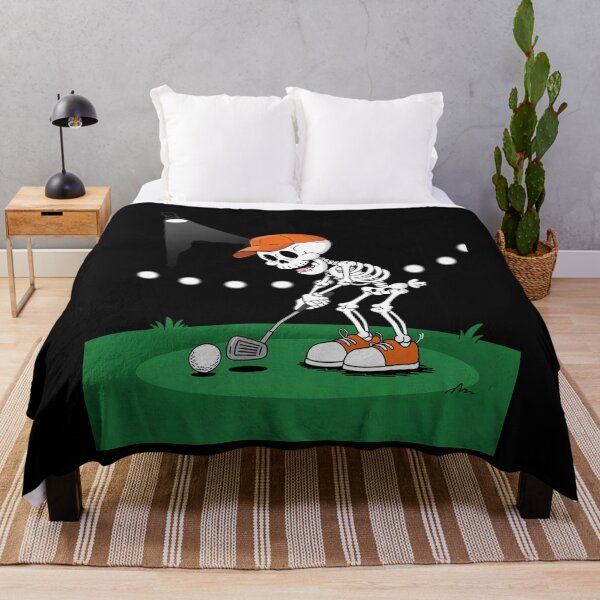 Item preview, Skeleton Golf Halloween Golfer Golf Player Men Dad designed and sold by lilLilaBatArt.