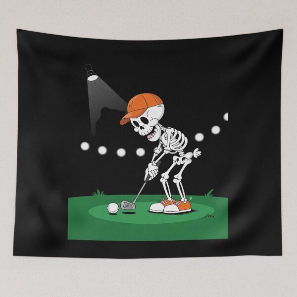 Item preview, Skeleton Golf Halloween Golfer Golf Player Men Dad  designed and sold by lilLilaBatArt.