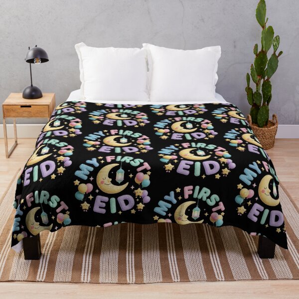 Item preview, My First Eid (V.1)– Cute Moon, Stars, and Lantern Baby Eid Design designed and sold by D-Islamic.