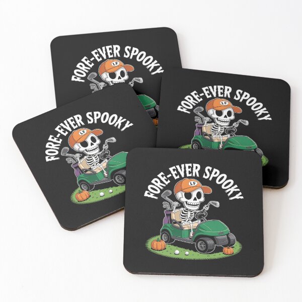 Item preview, Skeleton Golf Halloween Golfer Spooky Pumpkin Skeleton 4  designed and sold by lilLilaBatArt.