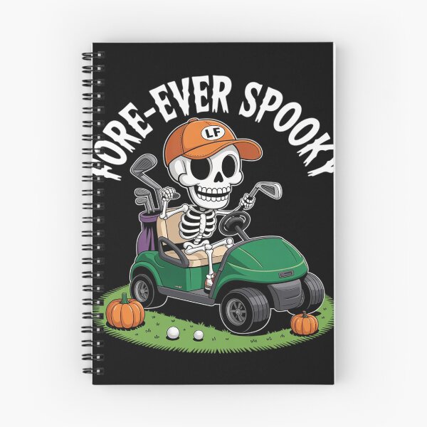 Item preview, Skeleton Golf Halloween Golfer Spooky Pumpkin Skeleton 4  designed and sold by lilLilaBatArt.
