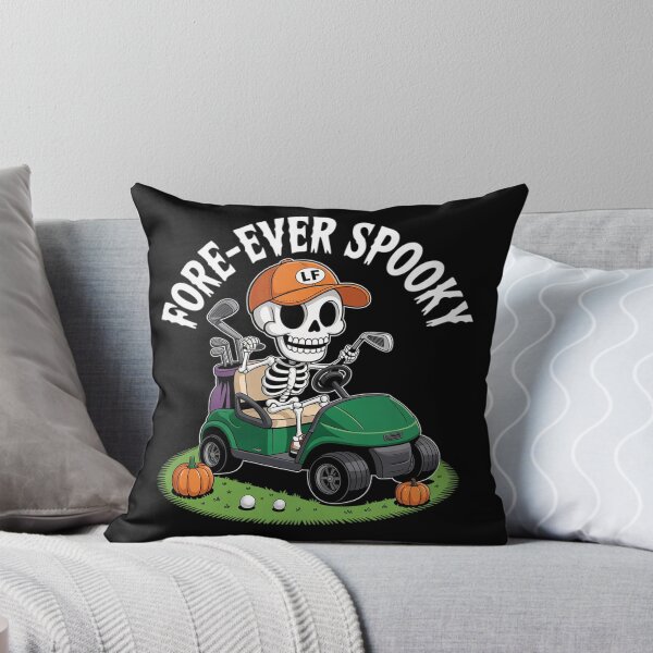 Item preview, Skeleton Golf Halloween Golfer Spooky Pumpkin Skeleton 4  designed and sold by lilLilaBatArt.