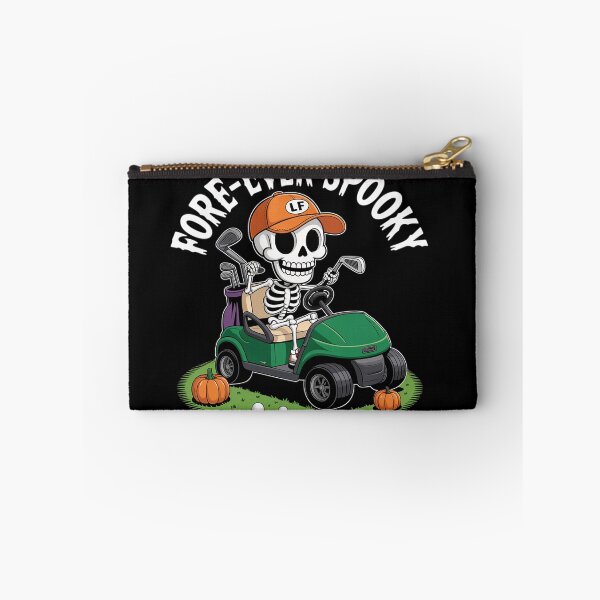 Item preview, Skeleton Golf Halloween Golfer Spooky Pumpkin Skeleton 4  designed and sold by lilLilaBatArt.