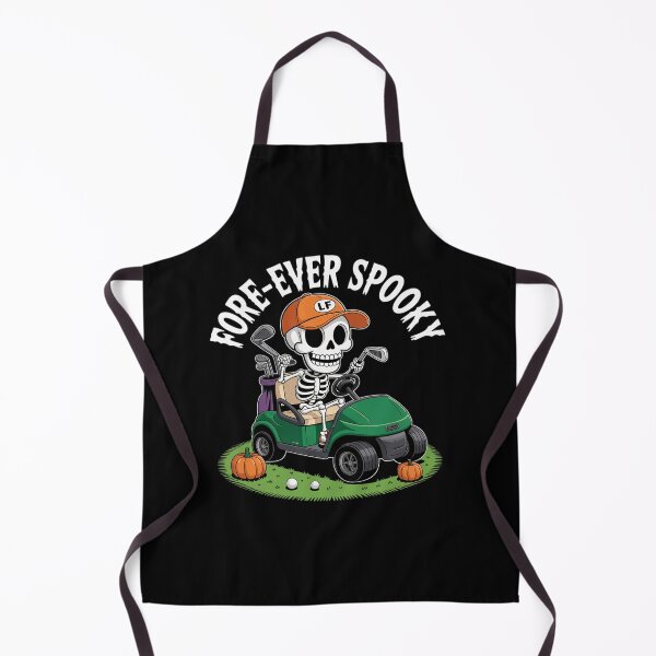 Item preview, Skeleton Golf Halloween Golfer Spooky Pumpkin Skeleton 4  designed and sold by lilLilaBatArt.