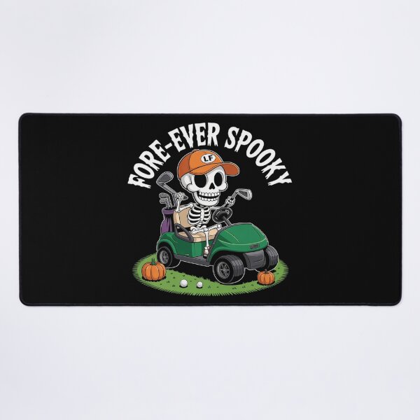 Item preview, Skeleton Golf Halloween Golfer Spooky Pumpkin Skeleton 4 designed and sold by lilLilaBatArt.