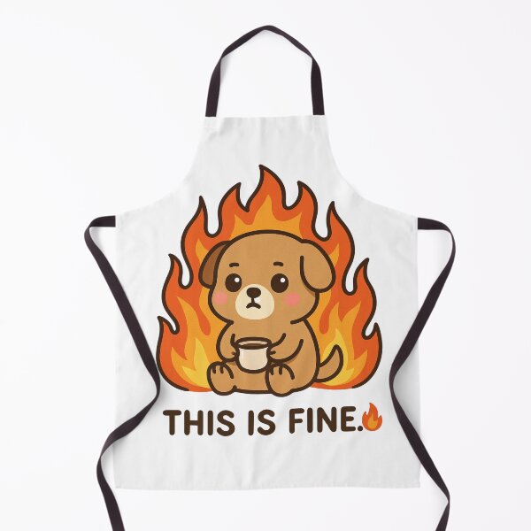 Item preview, This Is Fine ? – Dog | CutiVerse designed and sold by CutiVerse.