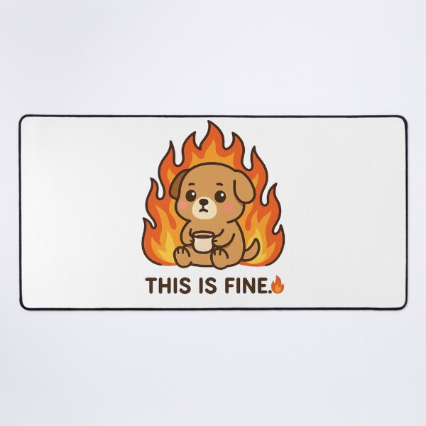 Item preview, This Is Fine ? – Dog | CutiVerse designed and sold by CutiVerse.