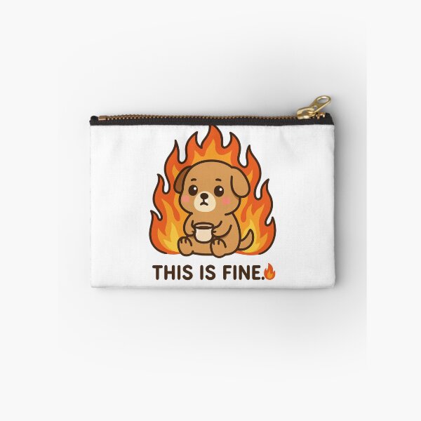 Item preview, This Is Fine ? – Dog | CutiVerse designed and sold by CutiVerse.