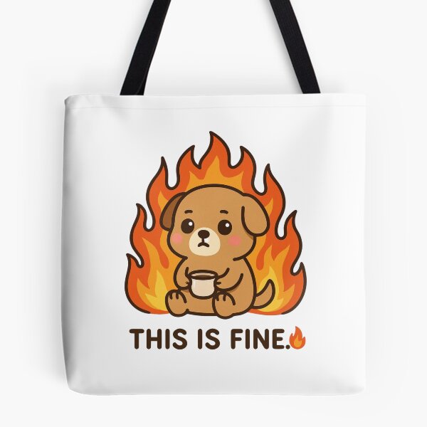 Item preview, This Is Fine ? – Dog | CutiVerse designed and sold by CutiVerse.