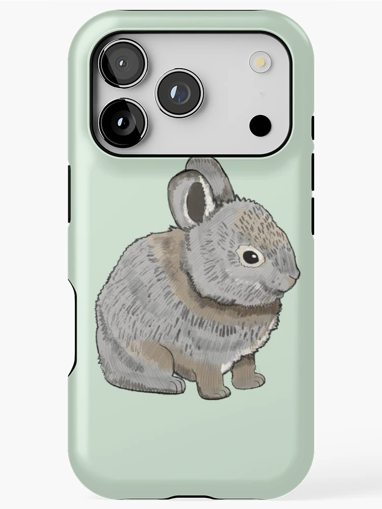 Thumbnail 1 of 4, iPhone Case, Pygmy Rabbit designed and sold by BlueStarArt.