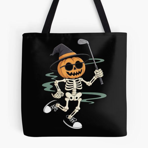 Item preview, Skeleton Golf Pumpkin Golfing Golfer Halloween Costume Idea  designed and sold by lilLilaBatArt.