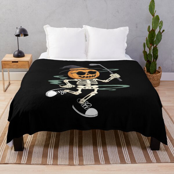 Item preview, Skeleton Golf Pumpkin Golfing Golfer Halloween Costume Idea designed and sold by lilLilaBatArt.