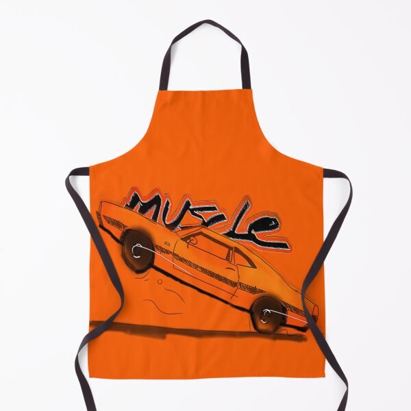 Item preview, muscle car Halloween pumpkin orange designed and sold by RaiRenderRoom.