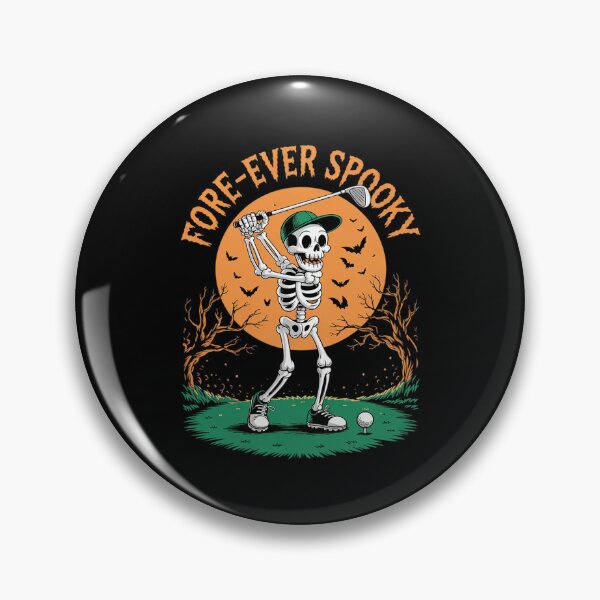 Item preview, Skeleton Playing Golf  designed and sold by lilLilaBatArt.