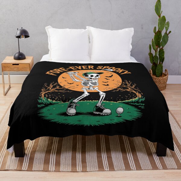 Item preview, Skeleton Playing Golf  designed and sold by lilLilaBatArt.