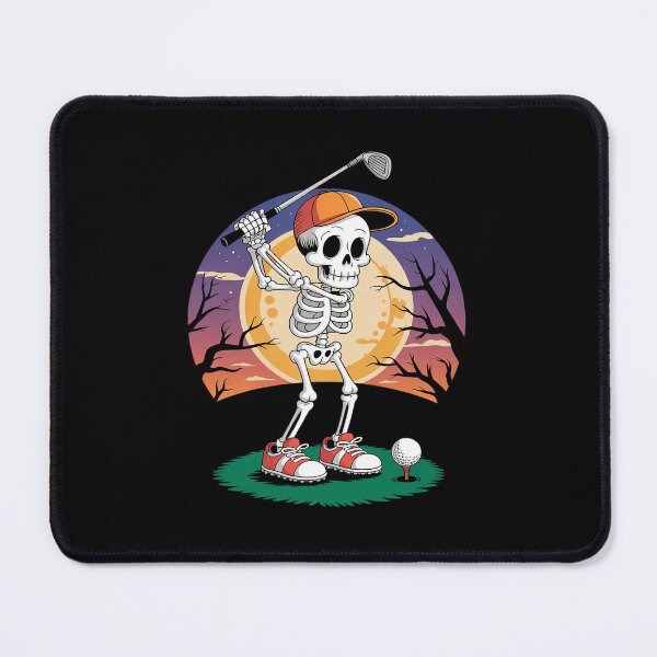 Item preview, Skeleton Playing Golf Halloween Golf Player Spooky Golfer  designed and sold by lilLilaBatArt.