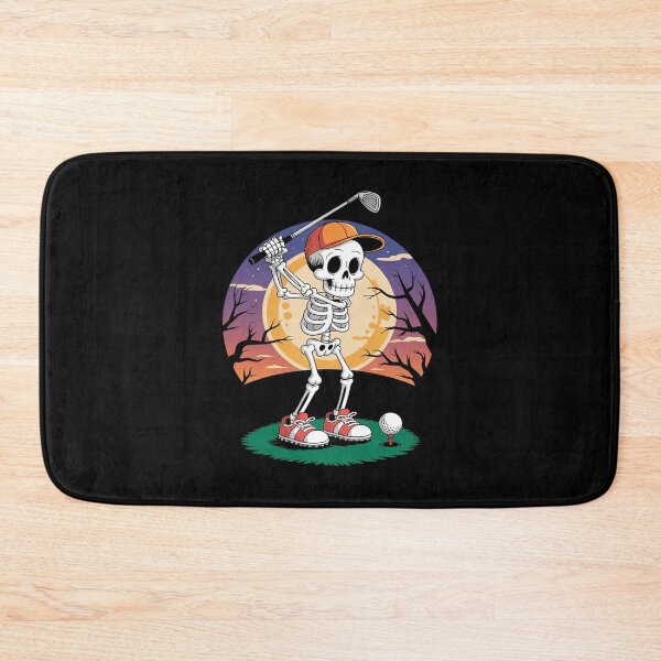 Item preview, Skeleton Playing Golf Halloween Golf Player Spooky Golfer designed and sold by lilLilaBatArt.