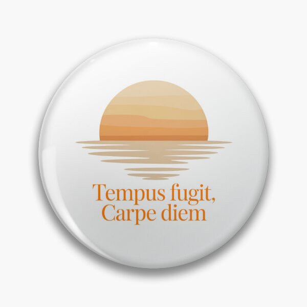 Item preview, Tempus Fugit Carpe Diem Retro Minimalist Sunset Inspiration designed and sold by chattsuede.