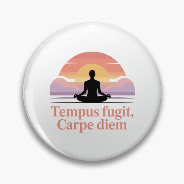 Item preview, Tempus Fugit Carpe Diem Minimalist Mindfulness Sunset Latin Quote designed and sold by chattsuede.