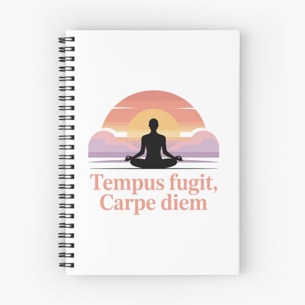 Item preview, Tempus Fugit Carpe Diem Minimalist Mindfulness Sunset Latin Quote designed and sold by chattsuede.