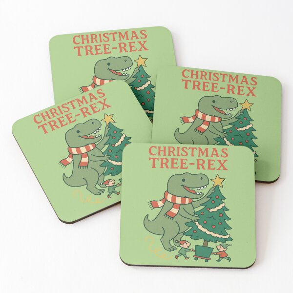 Item preview, Christmas Tree-Rex – Dinosaur Holiday designed and sold by PrintSmithArt.