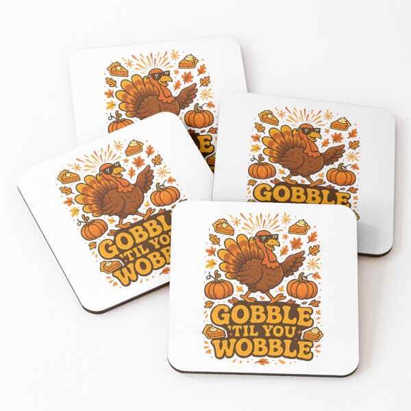 Item preview, Gobble Til You Wobble Thanksgiving Tee - Funny Turkey Pun Shirt 2025 designed and sold by GeniePixel.