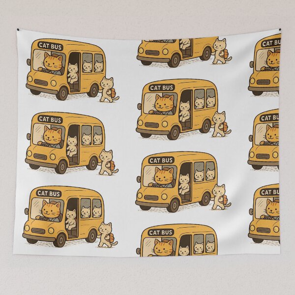 Item preview, Cat Bus with little cats designed and sold by RyoSaeba90.