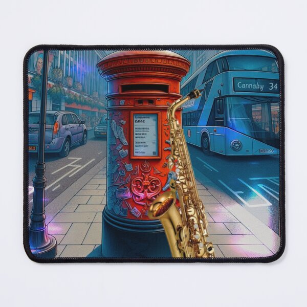 Item preview, Music Instruments into Digital Art: Sax on Carnaby Rd. designed and sold by QuasarDigitalSurrealism.