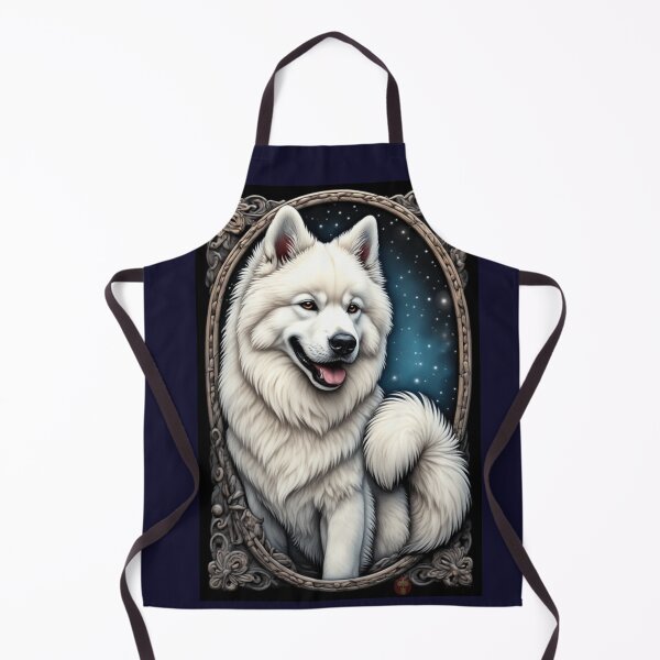 Item preview, SAMOYED LOOKING ACROSS THE EVENING SKY. designed and sold by 2TWISTEDBECOME1.