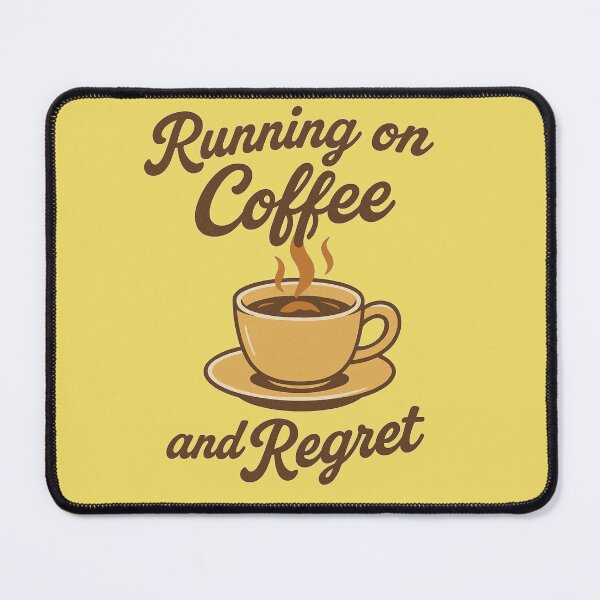 Item preview, Running on Coffee and Regret- Funny Vintage designed and sold by DZIERANA.
