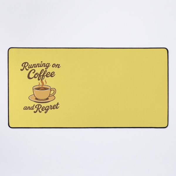Item preview, Running on Coffee and Regret- Funny Vintage  designed and sold by DZIERANA.