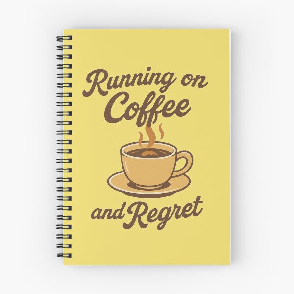 Item preview, Running on Coffee and Regret- Funny Vintage  designed and sold by DZIERANA.
